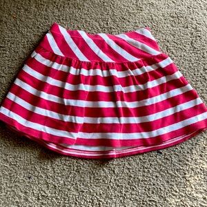 Pink and white striped Gymboree skirt